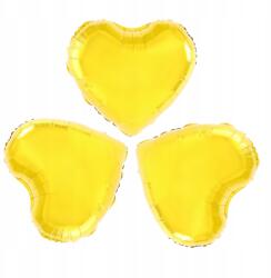 PartyPal Fólia lufi Szívek Arany 3db 23cm
