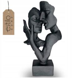 Estilo Home Fekete Dekorációs Figura Nappaliba Szerelmes Pár Évforduló Ajándék (ESH001-Black Rzeźba ozdobna modern Estilo)