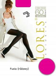 Lores átlátszatlan harisnyanadrág Lores Concorde 60 Den Fuxia méret 5-XL, elegáns és tartós