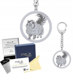 Mejk Jewellery Ezüst kulcstartó Norsk macska Skogkatt 925 Ékszer Ajándék Gravírozás (breloczek do kluczy z Kot Norsk Skogkatt)