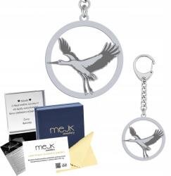 Mejk Jewellery Ezüst kulcstartó Gólya 925 Ékszer Ajándék Nő Gravírozás Ingyenes (brelok srebrny do kluczy z Bocianem)