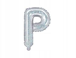 Party Deco Fólia lufi ''p'' betű, 35cm, holografikus