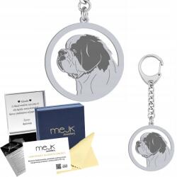 Mejk Jewellery Bernardyn Ezüst kulcstartó Kulcstartó 925 Ajándék Gravírozás Ingyenes (BE R765)