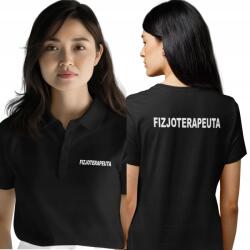 MedyczneKoszulki Női Polo Póló Orvosi Nyomtatással Gyógytornász Mintával 100% Pamut Női XXL (223 XXL Fizjoterapeuta 03)