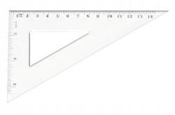 Tetis Derékszögű Vonalzó, 14, 5cm, átlátszó műanyag, BL004-B (BL004-B)