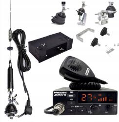 CB President Komplett Szett Cb Rádió Jimmy III Polc Antenna Tartó Tir Busz (3628/4318/354/Uchwyt)