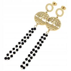 Xuping 812 Arany színű, lógós nemesacél fülbevaló divatos ékszer