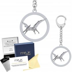 Mejk Jewellery Ezüst kulcstartó Pterodactyl 925 Ékszer Ajándék Gravírozás Ingyenes (Brelok Srebrny)