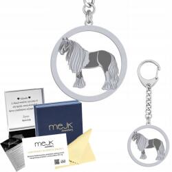 Mejk Jewellery Ezüst kulcstartó Vanner Cigány ló 925 Ajándék Ékszer Gravírozás (brelok srebrny z Vanner Koń Cygański)