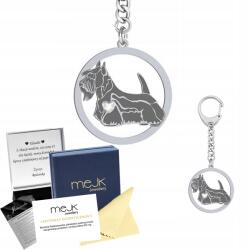 Mejk Jewellery Ezüst kulcstartó Skót terrier Ezüst 925 Női Gravírozás Ingyenes (Terier Szkocki - Scottish Terrier)