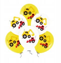 PartyPal Lufik latex építőipari járművek 30cm 6db