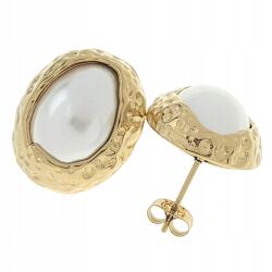 Xuping 4757 Arany színű, sebészeti acél fülbevaló, bedugós, celebstílusú, retro