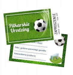  Focis meghívók születésnapra, focilabda mintával Jegy stílusú