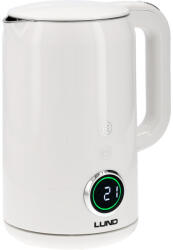 TOYA Elektromos Vízforraló 1.7L Hőmérséklet Szabályozás Fehér W-68223 (68223)