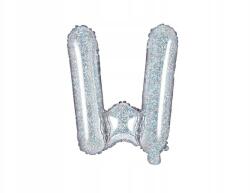 Party Deco Fólia lufi ''w'' betű, 35cm, holografikus