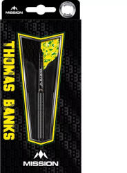 Mission Darts Dart szett Mission steel Thomas Banks 26g, 90% gravírozott