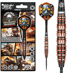 Shot Darts szett Shot steel Badlands Rustin 23gr 90% wolfram gravírozott