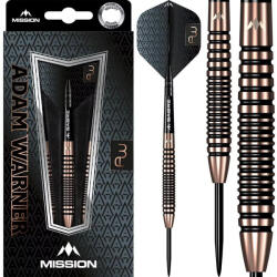 Mission Darts Dart szett steel Mission Adam Warner Bronze Titanium 24g 90%