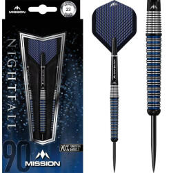 Mission Darts Dart szett Mission steel Nightfall 23g, M3, taper, 90%