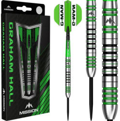 Mission Darts Dart szett steel Mission Graham Hall 22g 90%