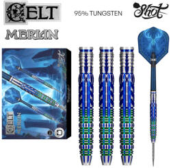 Shot Darts szett Shot steel Celt Merlin 23gr 95% wolfram gravírozott