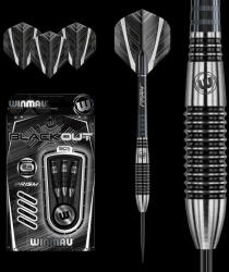 Winmau DART SZETT WINMAU STEEL BLACKOUT 90% WOLFRAM 24G gravírozott