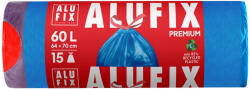 Alufix Торби за отпадъци с връзки ALUFIX - 60 l, 15 броя, сини (1100022113)