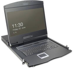 Digitus Switch KVM Digitus Consola modulara, Digitus, Metal, 48.3cm, 8 porturi, Negru (DS-72211-4GE)