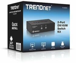 TRENDnet Switch KVM TRENDnet TK-222DVK 2 porturi DVI (TK-222DVK)