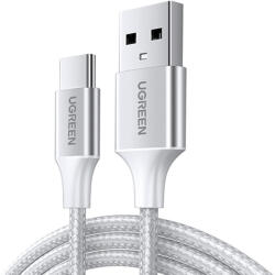UGREEN Nickel-plated USB-C cable QC3.0 UGREEN 0.5m with aluminium plug White (60130) - marketzone