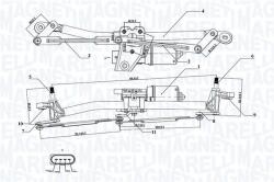 Magneti Marelli Sistem stergator parbriz MAGNETI MARELLI 064351735010 (064351735010) - automobilus