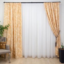 Hiko Set 2 draperii bumbac, Hiko Nostalgie Garden Wheat, taupe deschis, cu rejansa Premium creion de 6, 5cm (100007621)