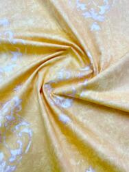 Hiko Set 2 draperii bumbac, Hiko Nostalgie Baroc Garden Galben, cu rejansa Premium creion de 6, 5cm (100007935)