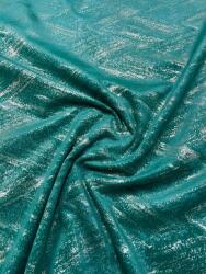 Hiko Set 2 draperii Hiko Goldie COMFY Istanbul, catifea imprimata, verde smarald auriu, cu rejansa creion, 6, 5cm (100007827)