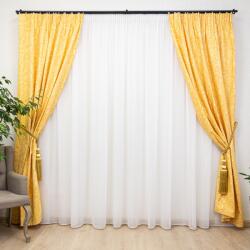 Hiko Set 2 draperii bumbac, Hiko Nostalgie Garden galben, cu rejansa Premium creion de 6, 5cm (100007600)