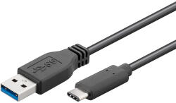 PremiumCord ku31ca1bk USB 3.2 Gen 1 (3.1 Gen 1) 1 M USB C USB A Fekete USB kábel (8592220012861)