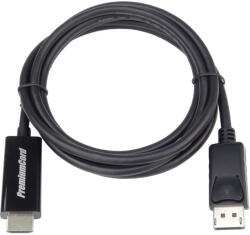 PremiumCord kportadk01-03 3 M DisplayPort HDMI Fekete video átalakító kábel (8592220011277)