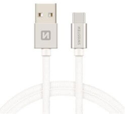 SWISSTEN 71521303 USB 3.2 Gen 1 (3.1 Gen 1) 2 M USB A USB C Ezüst USB kábel (71521303)