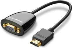 UGREEN 40253 0, 25 M HDMI A VGA (D-Sub) Fekete video átalakító kábel (6957303842537)