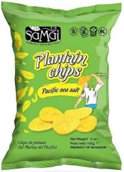 PaleoCentrum Kft Plantain (főzőbanán) nagy chips tengeri sós 142g SAMAI