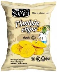 PaleoCentrum Kft Plantain (főzőbanán) chips fokhagymás 75g SAMAI