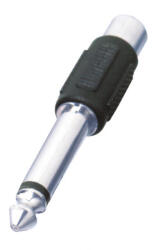 USE Home AC 4 audióátalakító, 6, 3mm monó dugó, RCA aljzat 5 db-os kiszerelés! (AC 4)