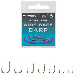 Drennan Barbless Wide Gape Carp horog 8-as (DRENNAN-HSWGCB008)