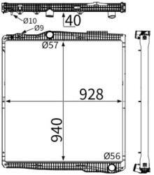 MAHLE Radiator, racire motor MAHLE CR 2782 000S (CR 2782 000S) - fixbox