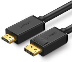 UGREEN DP101 DisplayPort - HDMI kábel, FullHD, 3m (fekete) (10203)