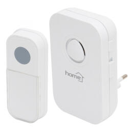 Somogyi Elektronic DB 1031AC vezeték nélküli csengő, 100m hatótáv, 3-fokozatú hangerő, 36 dallam, 8 párosítható nyomógomb, zavarvédett, 230V-os tápellátás (DB-1031AC)