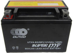 OUTDO 12V 9Ah 195A left+ UTX9-BS
