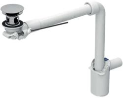 Geberit - Sifon economic pentru lavoare cu preaplin, scurgere cu tijă, crom 152.072. 21.1 (152.072.21.1)