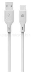 Dviced Cable USB-A to USB-C silicone 1, 25m - White (DV110006) (DV110006)