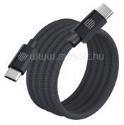 DVICED Magnetic Braided Cable USB-C to USB-C, 1, 25m - Dark Grey (DV120015) (DV120015)